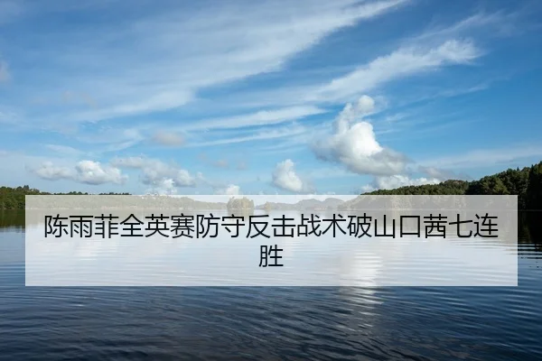 陈雨菲全英赛防守反击战术破山口茜七连胜
